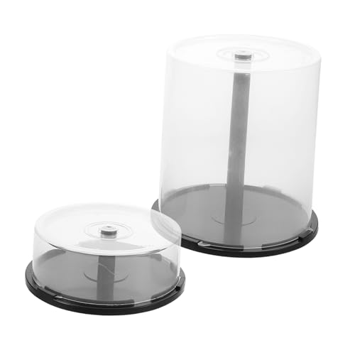 FELTECHELECTR Elegante Cd/DVD-aufbewahrungshüllen – 2 Große Boxen Mit Deckel Zur Organisation von FELTECHELECTR
