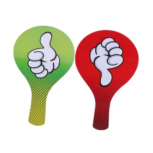 FELTECHELECTR 2st Handzeichen Schulrichtergremium Wiederverwendbares Wahlpaddel Stimmversorgung Spielabstimmungsbrett Abstimmungszubehör Spiel-bewertungsgremium Klassengericht PVC von FELTECHELECTR
