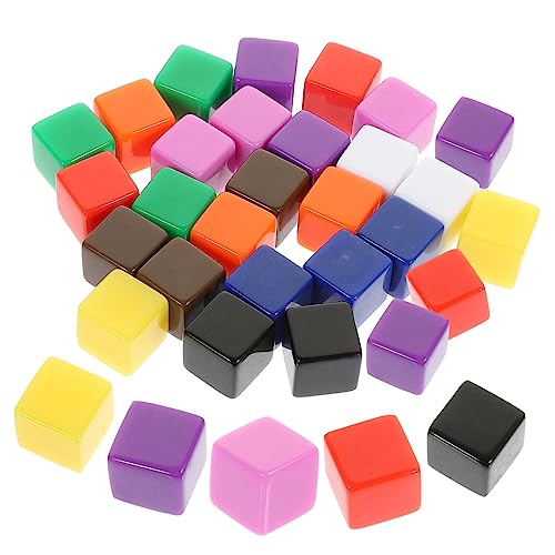 FELTECHELECTR 30 Stück Leere Würfel Partyzubehör Würfel Würfel Selbstgemachte Würfel Bastelwürfel Selber Machen Würfel Aus Kunststoff Zubehör Für Die Würfelherstellung DIY Zubehör Plastik von FELTECHELECTR