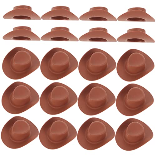 FELTECHELECTR 30St Mini-Cowboyhut Puppenhut Cowboyhut für Puppen DIY Hut für Teddybären Cowboyhut für Mädchen Cowboyhut aus Miniaturhüte basteln Puppenhüte für Partys Brown FELTECHELECTR 30St Mini-Cowboyhut Puppenhut Cowboyhut für Puppen DIY Hut für Teddybären Cowboyhut für Mädchen Cowboyhut aus Miniaturhüte basteln Puppenhüte für Partys Brown von FELTECHELECTR