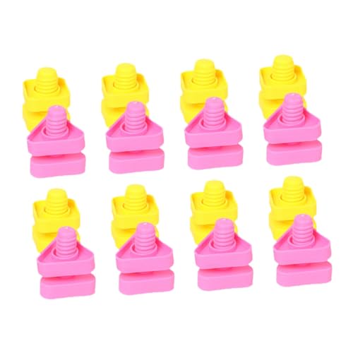 FELTECHELECTR 32Paare Muttern Hand Augen Koordination und Farbmatching Lernspielzeug für Kleinkinder Teile Bunten Farben von FELTECHELECTR