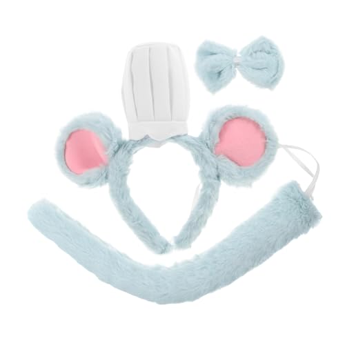 FELTECHELECTR 3-teiliges Koch- -Ohren- und -Set mit Fliege Rollenspiel-Kostüm für und Erwachsene Halloween-Stirnband Plüsch- -Ohren-Stirnband Grün FELTECHELECTR 3-teiliges Koch- -Ohren- und -Set mit Fliege Rollenspiel-Kostüm für und Erwachsene Halloween-Stirnband Plüsch- -Ohren-Stirnband Grün von FELTECHELECTR