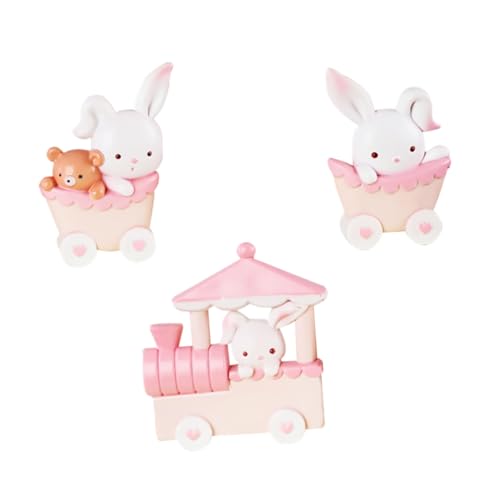 FELTECHELECTR 3St Kuchendekoration Miniatur-Häschen Mini-Hasen Figur Miniaturzug Raupe Kostüm wohnaccessoires room decoration pink raumdeko Partybedarf Kuchenverzierung Harz Rosa FELTECHELECTR 3St Kuchendekoration Miniatur-Häschen Mini-Hasen Figur Miniaturzug Raupe Kostüm wohnaccessoires room decoration pink raumdeko Partybedarf Kuchenverzierung Harz Rosa von FELTECHELECTR
