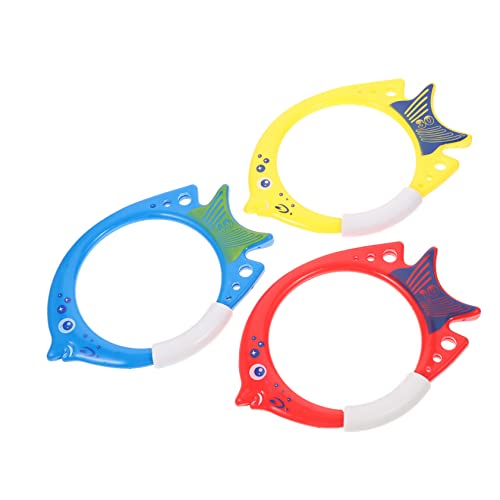 FELTECHELECTR 3Stücke Fischförmiger Pool Tauchring für Schwimmspielzeug Sicheres Unterwassertraining und Spielspaß FELTECHELECTR 3Stücke Fischförmiger Pool Tauchring für Schwimmspielzeug Sicheres Unterwassertraining und Spielspaß von FELTECHELECTR