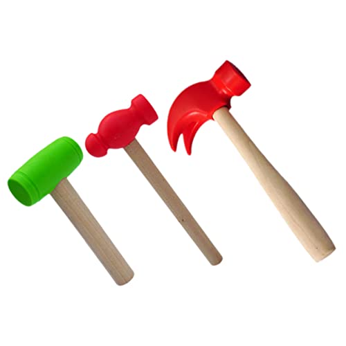 FELTECHELECTR 3Stücke Teiliges Hammerspielzeug für Kreatives und Kunststoffspielzeug mit Bunten Hämmern Fördert Geschicklichkeit und Interaktion für Kleinkinder und Spielgruppen von FELTECHELECTR