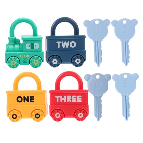 FELTECHELECTR 4 Set Passende Lernschlösser, Spielzeug Für Kinder, Autoschlüssel, Spielzeug Für Kleinkinder, Spielzeugschlüssel, Gefälschte Autoschlüssel Für Kleinkinder, Montessori Zur FELTECHELECTR 4 Set Passende Lernschlösser, Spielzeug Für Kinder, Autoschlüssel, Spielzeug Für Kleinkinder, Spielzeugschlüssel, Gefälschte Autoschlüssel Für Kleinkinder, Montessori Zur von FELTECHELECTR