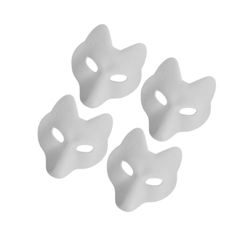 FELTECHELECTR 4Stücke Leere Fuchsmaske zum Handbemalen Maskerade Maske Cosplay Zubehör für Karneval Halloween und Partys Unlackierte Papiermasken für Kreative Gestaltung FELTECHELECTR 4Stücke Leere Fuchsmaske zum Handbemalen Maskerade Maske Cosplay Zubehör für Karneval Halloween und Partys Unlackierte Papiermasken für Kreative Gestaltung von FELTECHELECTR