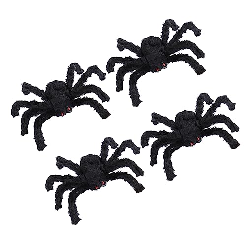 FELTECHELECTR 4 Stück Halloween Spinnen Dekoration Gefälschte üsch Spinnen Für Gruselige Party Atmosphäre Ideal Für Indoor Und Outdoor Deko Halloween Spinnen Geschenkset FELTECHELECTR 4 Stück Halloween Spinnen Dekoration Gefälschte üsch Spinnen Für Gruselige Party Atmosphäre Ideal Für Indoor Und Outdoor Deko Halloween Spinnen Geschenkset von FELTECHELECTR