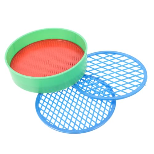 FELTECHELECTR 4 Stück Hand Sandsieb Set Kunststoff Sandsiebe Bunten Farben Ideales Strandspielzeug Für Kinder Perfekt Zum Spielen Im Sandkasten Oder Am Strand von FELTECHELECTR