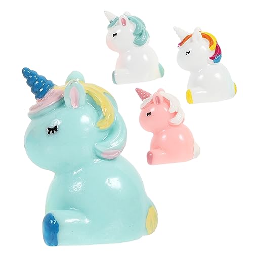 FELTECHELECTR 4 Stücke Miniatur Harz Statuen Für Geburtstag Decor Mini Garten Dekorationen Tiny Ornament Set FELTECHELECTR 4 Stücke Miniatur Harz Statuen Für Geburtstag Decor Mini Garten Dekorationen Tiny Ornament Set von FELTECHELECTR