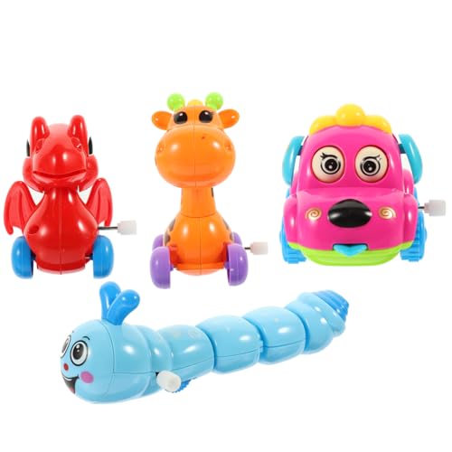 FELTECHELECTR 4 Stück Teiliges Aufziehbares Tier aus Verschleißfestem Material Mechanisches Laufspielzeug für Lustige Cartoon Dinosaurier und Haustiere Bunte Wind Up Figuren Zufällige Farbe FELTECHELECTR 4 Stück Teiliges Aufziehbares Tier aus Verschleißfestem Material Mechanisches Laufspielzeug für Lustige Cartoon Dinosaurier und Haustiere Bunte Wind Up Figuren Zufällige Farbe von FELTECHELECTR