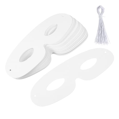 FELTECHELECTR 40 Sätze Unbemalte Papiermasken für Maskenball und DIY Projekte Kreative Cosplay Zubehör für Halloween und Karneval Einfach zu Gestalten Tragen FELTECHELECTR 40 Sätze Unbemalte Papiermasken für Maskenball und DIY Projekte Kreative Cosplay Zubehör für Halloween und Karneval Einfach zu Gestalten Tragen von FELTECHELECTR