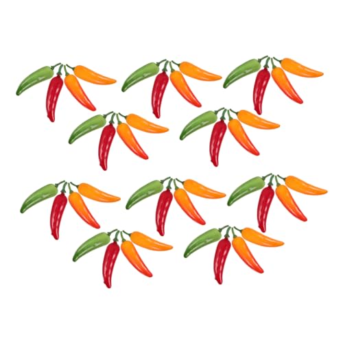 FELTECHELECTR 40Pcs Simuliertes Pepper-Modell gefälschte Gemüsebohnenmodelle lebensechter Kleiner Chili gefälschter Pfeffer Mini-Chili lebensechtes grünes Gemüse künstlicher Pfeffer Polyethylen FELTECHELECTR 40Pcs Simuliertes Pepper-Modell gefälschte Gemüsebohnenmodelle lebensechter Kleiner Chili gefälschter Pfeffer Mini-Chili lebensechtes grünes Gemüse künstlicher Pfeffer Polyethylen von FELTECHELECTR