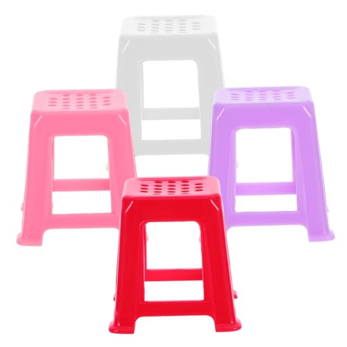 FELTECHELECTR 4pcs Miniatur Plastikhocker Mini Plastik Dollhouse Stuhl Miniatur Hoher Stuhl Winziger Stuhl Modell Dollhouse Möbelzubehör FELTECHELECTR 4pcs Miniatur Plastikhocker Mini Plastik Dollhouse Stuhl Miniatur Hoher Stuhl Winziger Stuhl Modell Dollhouse Möbelzubehör von FELTECHELECTR