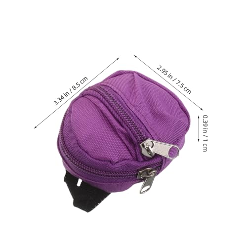 FELTECHELECTR 5 Stück Teiliges Mini-Rucksack-schlüsselanhänger Doppellagigem Reißverschluss Kleine Münzgeldbörse aus Strapazierfähigem Material Kompakte Aufbewahrung für Münzen Karten Schlüssel von FELTECHELECTR