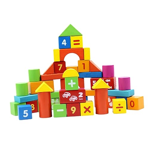 FELTECHELECTR 50 Teiliges Set Aus Bunten Holzbausteinen Stapelspielzeug Für Bildungsförderndes Konstruktionsspielzeug Für Kreatives Und Lernen FELTECHELECTR 50 Teiliges Set Aus Bunten Holzbausteinen Stapelspielzeug Für Bildungsförderndes Konstruktionsspielzeug Für Kreatives Und Lernen von FELTECHELECTR