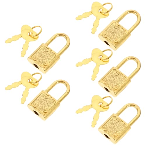 FELTECHELECTR 5Sätze Vintage Stil Vorhängeschlösser Antique Lock mit Schlüsseln für Holzschatztruhen für DIY Projekte und Piratenspiele Sicherer Schutz Ihrer Habseligkeiten FELTECHELECTR 5Sätze Vintage Stil Vorhängeschlösser Antique Lock mit Schlüsseln für Holzschatztruhen für DIY Projekte und Piratenspiele Sicherer Schutz Ihrer Habseligkeiten von FELTECHELECTR
