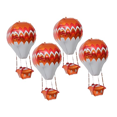 FELTECHELECTR 5Stücke Aluminiumfolienballons Heißluftballon für Babyparty Dekoration Langlebig Einzigartiges Design Sicher für Erwachsene Fotografie Requisite und Festliche von FELTECHELECTR