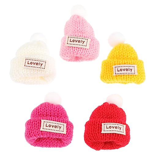 FELTECHELECTR 5Stücke Mini Strickhüte Bunten Farben Weihnachtsbaum Dekoration und DIY Bastelzubehör für Festliche Anlässe Vielseitig Einsetzbar Accessoires für Puppen FELTECHELECTR 5Stücke Mini Strickhüte Bunten Farben Weihnachtsbaum Dekoration und DIY Bastelzubehör für Festliche Anlässe Vielseitig Einsetzbar Accessoires für Puppen von FELTECHELECTR