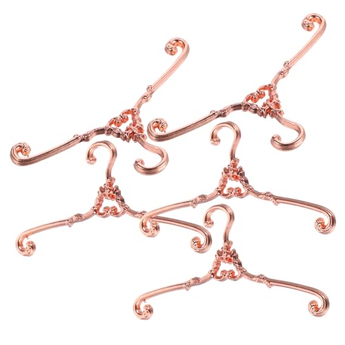 FELTECHELECTR 5Stücke Puppenbügel aus Kleiderbügel für Puppenkleidung Stabil und Langlebig für Puppenschrank und Puppenhaus Roségold Design FELTECHELECTR 5Stücke Puppenbügel aus Kleiderbügel für Puppenkleidung Stabil und Langlebig für Puppenschrank und Puppenhaus Roségold Design von FELTECHELECTR