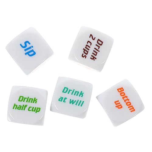 FELTECHELECTR Lustige Trinkspiele 5 Trinkspielwürfel Ideal Für Junggesellenabschiede Und Gesellige Zusammenkünfte FELTECHELECTR Lustige Trinkspiele 5 Trinkspielwürfel Ideal Für Junggesellenabschiede Und Gesellige Zusammenkünfte von FELTECHELECTR