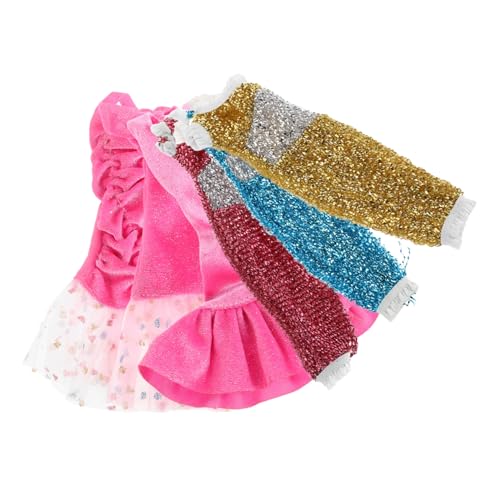 FELTECHELECTR Funkelndes Pailletten-puppenkleidungsset Für Puppen Prinzessinnenkleid Formelle Hochzeitskostüme von FELTECHELECTR