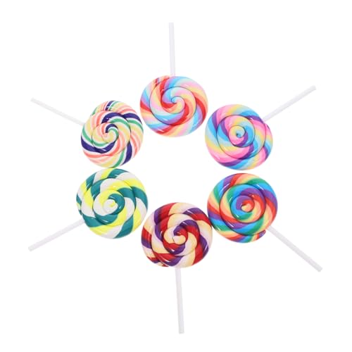 FELTECHELECTR 6 Stück Regenbogen Wirbel Lollipop Charms Fake Süßigkeiten Requisiten aus Weichem Dekorationen für DIY Bastelprojekte Kindersichere Schmuckanhänger für Kreative Aktivitäten FELTECHELECTR 6 Stück Regenbogen Wirbel Lollipop Charms Fake Süßigkeiten Requisiten aus Weichem Dekorationen für DIY Bastelprojekte Kindersichere Schmuckanhänger für Kreative Aktivitäten von FELTECHELECTR