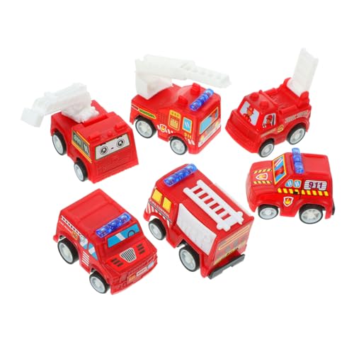 FELTECHELECTR 6er Set Spielzeugautos Miniatur Rückziehauto Set Cartoon Inertia Für Jungen Und ädchen Ideales Für Kleinkinder Bunte Feuerwehrfahrzeuge FELTECHELECTR 6er Set Spielzeugautos Miniatur Rückziehauto Set Cartoon Inertia Für Jungen Und ädchen Ideales Für Kleinkinder Bunte Feuerwehrfahrzeuge von FELTECHELECTR