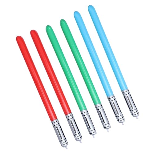 FELTECHELECTR Realistisches aufblasbares Lichtschwert-PVC-Spielzeug-Set für Kinderparty-Spaßdekorationen zufällige Farbe von FELTECHELECTR