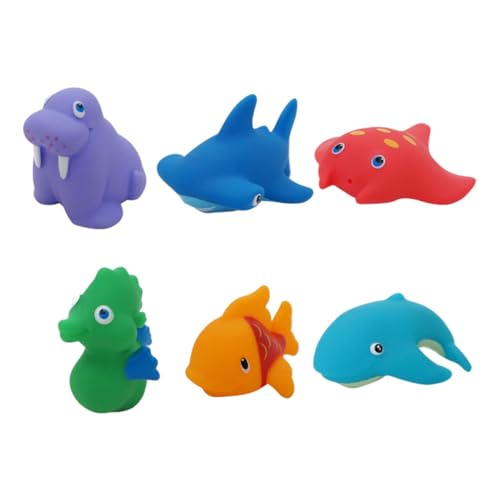 FELTECHELECTR 6 Teiliges Wasser Spielzeugset Mit Ozeanlebewesen Spritzige Badewannenspielzeuge Für Babys Und Kleinkinder Inkl Rochen Wal Seepferdchen Und Mehr Fördert Kreatives Spiel Im FELTECHELECTR 6 Teiliges Wasser Spielzeugset Mit Ozeanlebewesen Spritzige Badewannenspielzeuge Für Babys Und Kleinkinder Inkl Rochen Wal Seepferdchen Und Mehr Fördert Kreatives Spiel Im von FELTECHELECTR