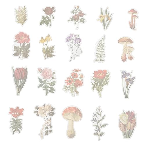 FELTECHELECTR Aufkleber 60 Stücke Fotoalbum Scrapbooking Decor Aufkleber Muster Sicher Papier Material von FELTECHELECTR