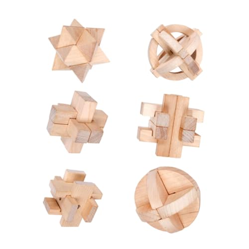 FELTECHELECTR 6St Kongming Schlossspielzeug puzzlekleber Puzzlematte Kongming-Sperre ineinandergreifendes Puzzle- intellektuelles Puzzle- Interlock- Holz FELTECHELECTR 6St Kongming Schlossspielzeug puzzlekleber Puzzlematte Kongming-Sperre ineinandergreifendes Puzzle- intellektuelles Puzzle- Interlock- Holz von FELTECHELECTR