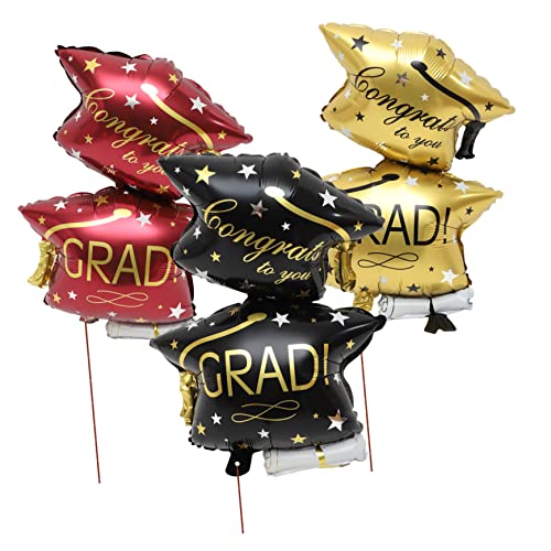 FELTECHELECTR 6Stücke Abschlussballon Folienballons und Dekoration für Abschlussfeiern Klassenzimmer und Partys Fotorequisiten für Unvergessliche von FELTECHELECTR