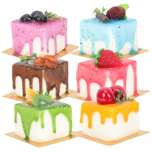 FELTECHELECTR 6Stücke Künstliche Kuchenmodelle Realistische Dekoration für Fotografie Mousse und Desserts Simulationskuchen für Kreative Präsentationen und Bildungszwecke Farben Zufällig FELTECHELECTR 6Stücke Künstliche Kuchenmodelle Realistische Dekoration für Fotografie Mousse und Desserts Simulationskuchen für Kreative Präsentationen und Bildungszwecke Farben Zufällig von FELTECHELECTR