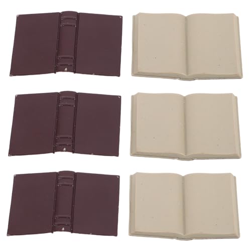 FELTECHELECTR 6pcs Miniaturpollhouse Buchmodelle Buchhandlung Mini Bücher Miniaturbuchsammlung Requisite Propt Play Book Decorations Dollhouse Bibliothek Miniature Miniature von FELTECHELECTR