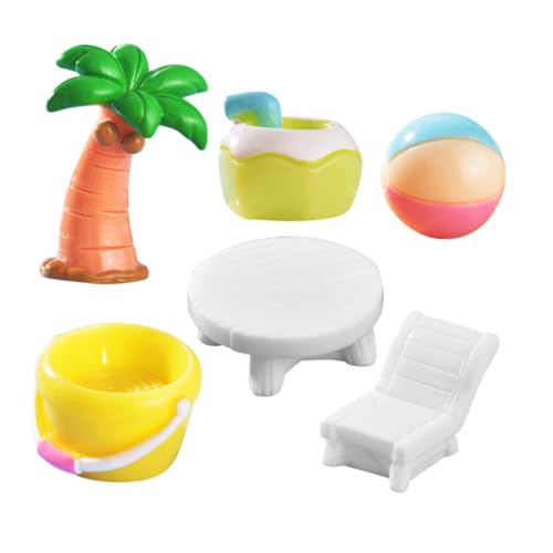 FELTECHELECTR 6pcs Strand Mikro Landschaftsharz Ornamente Miniatur Beach Dekorationen Winzige Figuren Für Sommerdekor Küstenthema Harzornamente FELTECHELECTR 6pcs Strand Mikro Landschaftsharz Ornamente Miniatur Beach Dekorationen Winzige Figuren Für Sommerdekor Küstenthema Harzornamente von FELTECHELECTR