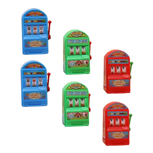 FELTECHELECTR 6st Lotteriemaschine Einarmiger Kinderspielzeug Mini Spiel Mini- Interessanter Lotterieautomat Interaktiver Spielautomat Lustiger Spielautomat Kinderzubehör Plastik von FELTECHELECTR