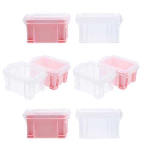 FELTECHELECTR 8Stücke Kleine Schmuck Aufbewahrungsboxen Multifunktionale Transparente Aufbewahrungsbehälter für Ohrringe und Kleine Gegenstände aus Langlebigem Material Leicht von FELTECHELECTR