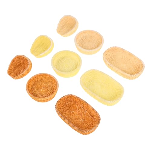 FELTECHELECTR 9Stücke Teiliges Puppenhaus Korb Spielset Geflochtene Obstkörbe für Kreative Mikrolandschaften Handgefertigte Dekorationselemente für DIY Projekte und Puppenhausgestaltung FELTECHELECTR 9Stücke Teiliges Puppenhaus Korb Spielset Geflochtene Obstkörbe für Kreative Mikrolandschaften Handgefertigte Dekorationselemente für DIY Projekte und Puppenhausgestaltung von FELTECHELECTR