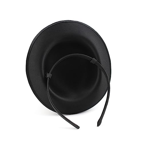 FELTECHELECTR Banketthüte Dreidimensionaler Zylinder Stirnband Kopfschmuck Schmuck Kopfschmuck Tropfenhut Dessert-Zylinder Accessoires Hut Cocktailhut Bezaubernder Hut Mesh-Hut Kappe Black von FELTECHELECTR