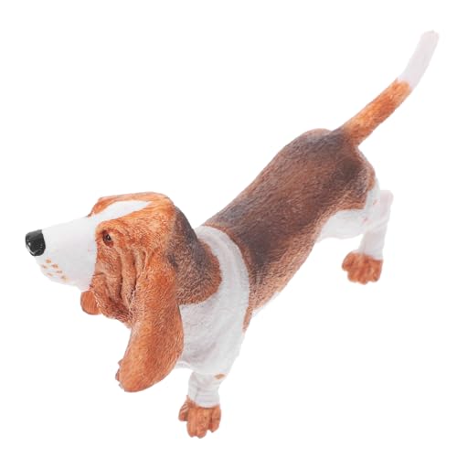 FELTECHELECTR Basset Dog Figurine Realistisches Tiermodell Dekorativer Hundeornament für Leicht und Stabil als Schreibtischdekoration FELTECHELECTR Basset Dog Figurine Realistisches Tiermodell Dekorativer Hundeornament für Leicht und Stabil als Schreibtischdekoration von FELTECHELECTR