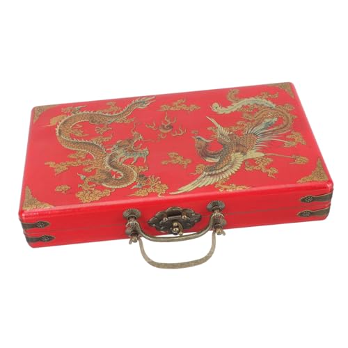 FELTECHELECTR Mahjong Set Behälter Aufbewahrungsbox Mahjong Behälter für Die Haushaltsaufbewahrung Naturholz FELTECHELECTR Mahjong Set Behälter Aufbewahrungsbox Mahjong Behälter für Die Haushaltsaufbewahrung Naturholz von FELTECHELECTR