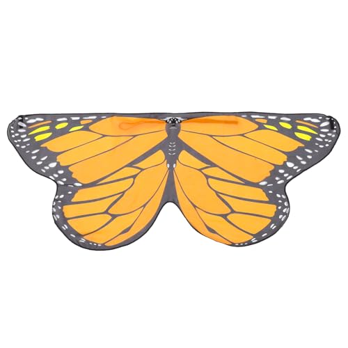 FELTECHELECTR Butterfly Wing Cape für Schmetterlingsumhang Kostüm für Mädchen für Halloween und Fasching Leicht und Bequem Sicher von FELTECHELECTR