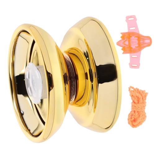 FELTECHELECTR Einstiegsmodell Alloy Yoyo Ball mit Schnur Robuster Achse Langlebig und Stabil Unresponsive Yo yo für Anfänger Handliches Metall Stärkung der Handgelenke für Jung und Alt von FELTECHELECTR