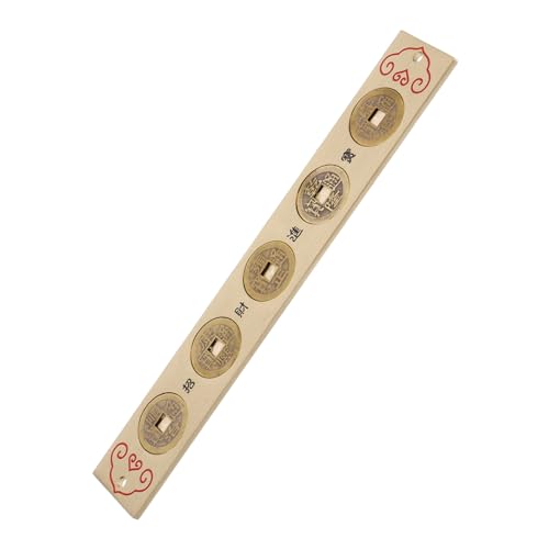 FELTECHELECTR Exquisites Münzlineal Für Kaisermünzen, Messwerkzeug Für Chinesische Messingmünzen, Kaisermünzen. Auspicious Chinesisches Antikes Lineal, Multifunktionales Messinglineal, Handwerk von FELTECHELECTR