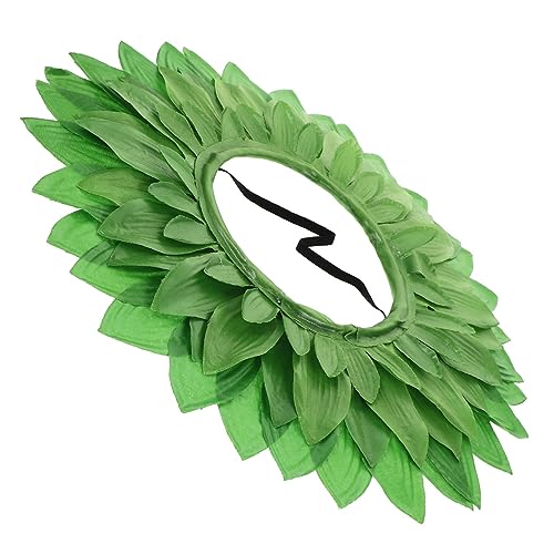 FELTECHELECTR Sonnenblumen-kopfbedeckung Für Jungen Und Mädchen Grün 42 Cm Sonnenblumen-stirnband Cosplay-requisiten Party-dekoration Handwerkskunst von FELTECHELECTR