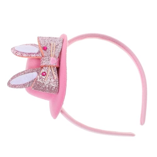 FELTECHELECTR Häschen-Stirnband Stirnband für die Osterparty Mini-Zylinder-Stirnband -Haarspange -Haarband camoing Bunny kostüm orgie Hase Kleidung Haarschmuck Haarnadel Kind Requisiten Plastik von FELTECHELECTR