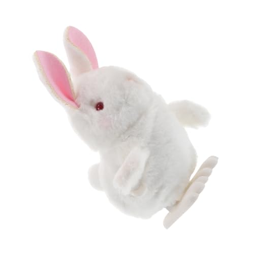 FELTECHELECTR Hase Wickelspielzeug Osterhase aufziehbares Tierspielzeug Geschenkideen für interaktives Aufzieh Hase Weihnachtsplüschkaninchen gefüllter Hasenplüsch Plastik Weiß FELTECHELECTR Hase Wickelspielzeug Osterhase aufziehbares Tierspielzeug Geschenkideen für interaktives Aufzieh Hase Weihnachtsplüschkaninchen gefüllter Hasenplüsch Plastik Weiß von FELTECHELECTR
