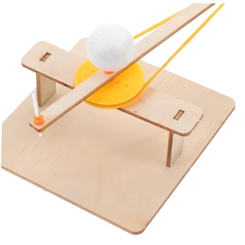 FELTECHELECTR Holz Sonnensystem Modell mit Stabiler Basis DIY Dreiteiliges Erde mond Orbitalset Pädagogisches Wissenschaftsspielzeug für Schüler Ab Klasse Fördert Astronomieverständnis und von FELTECHELECTR