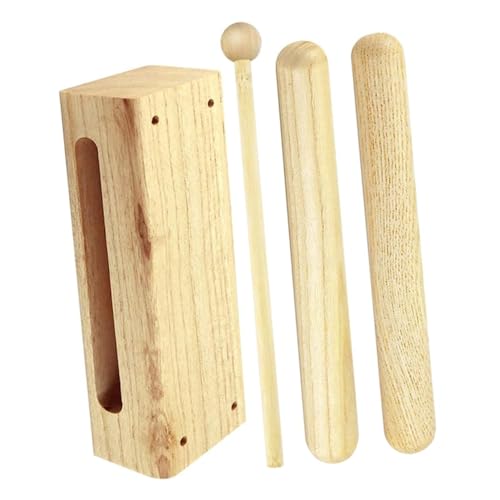 FELTECHELECTR Holzblock Musikinstrument aus Buchenholz mit Schlägel Einfaches Percussion Klare Helle Töne Langlebig und Komfortabel für Musikunterricht und Rhythmusübungen FELTECHELECTR Holzblock Musikinstrument aus Buchenholz mit Schlägel Einfaches Percussion Klare Helle Töne Langlebig und Komfortabel für Musikunterricht und Rhythmusübungen von FELTECHELECTR